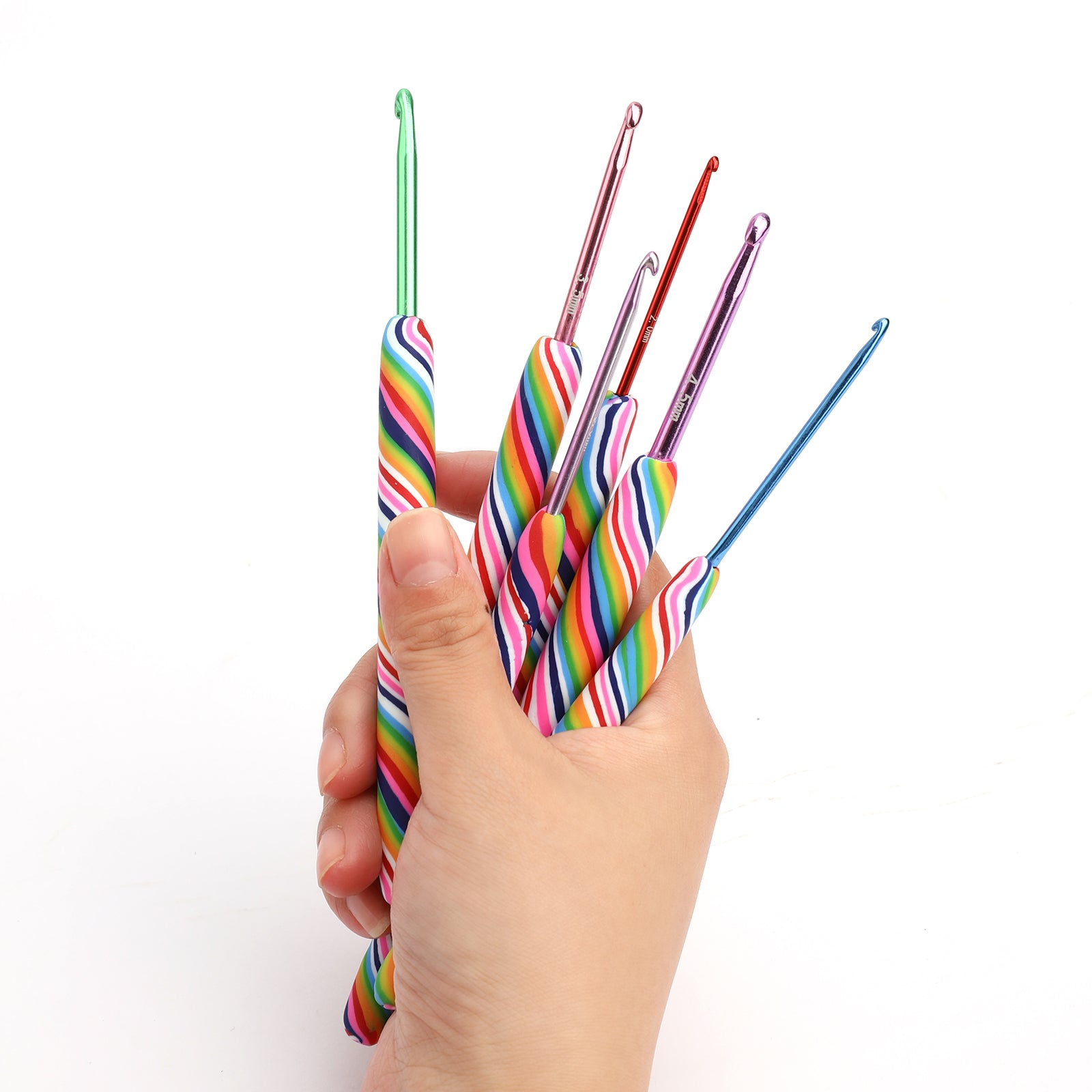 Handmade Colorful Crochet Hooks