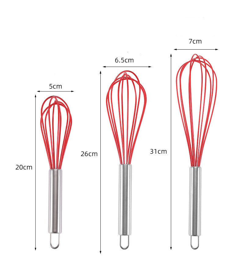 Household Mini Baking Silicone Whisk