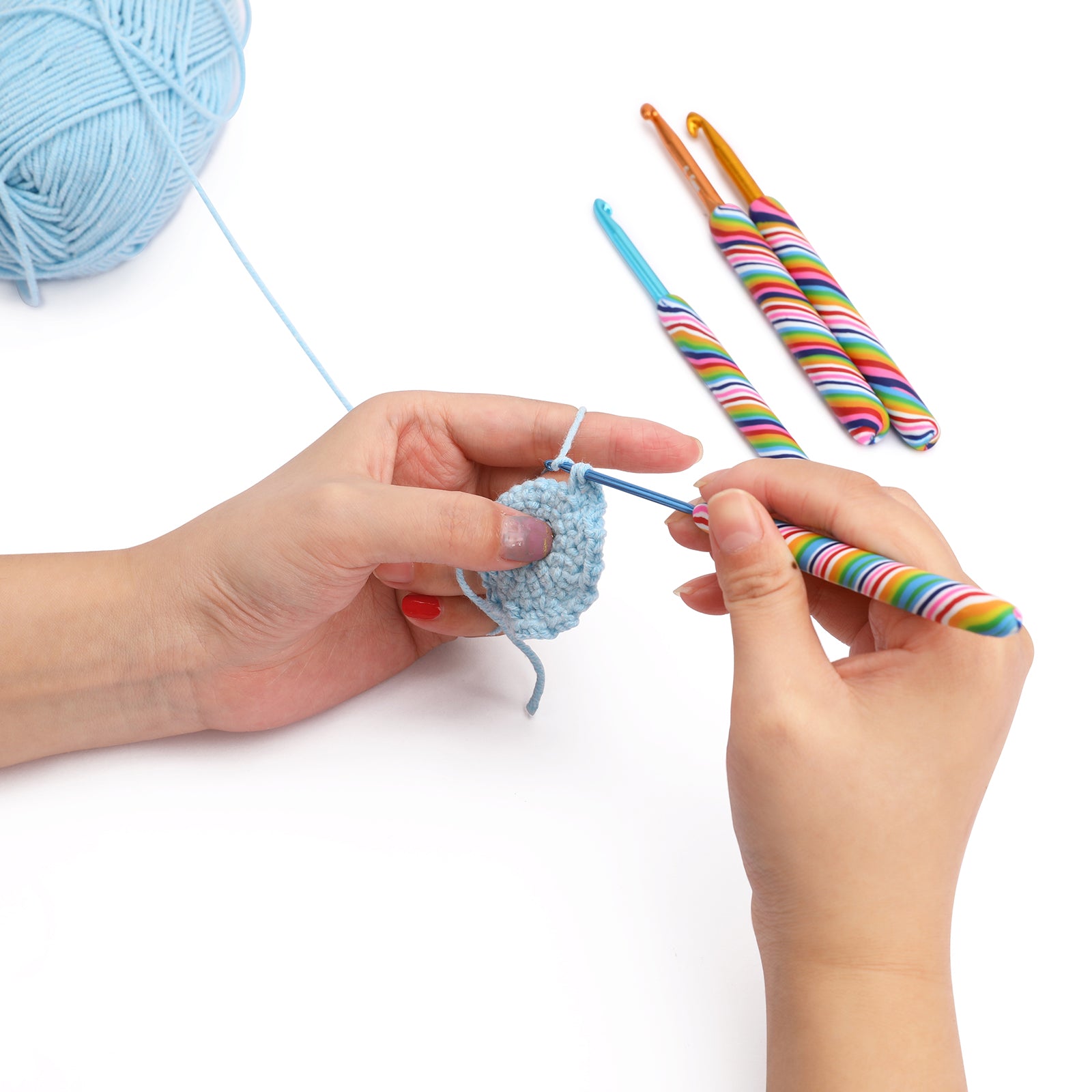 Handmade Colorful Crochet Hooks