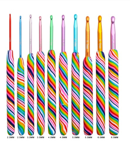 Handmade Colorful Crochet Hooks